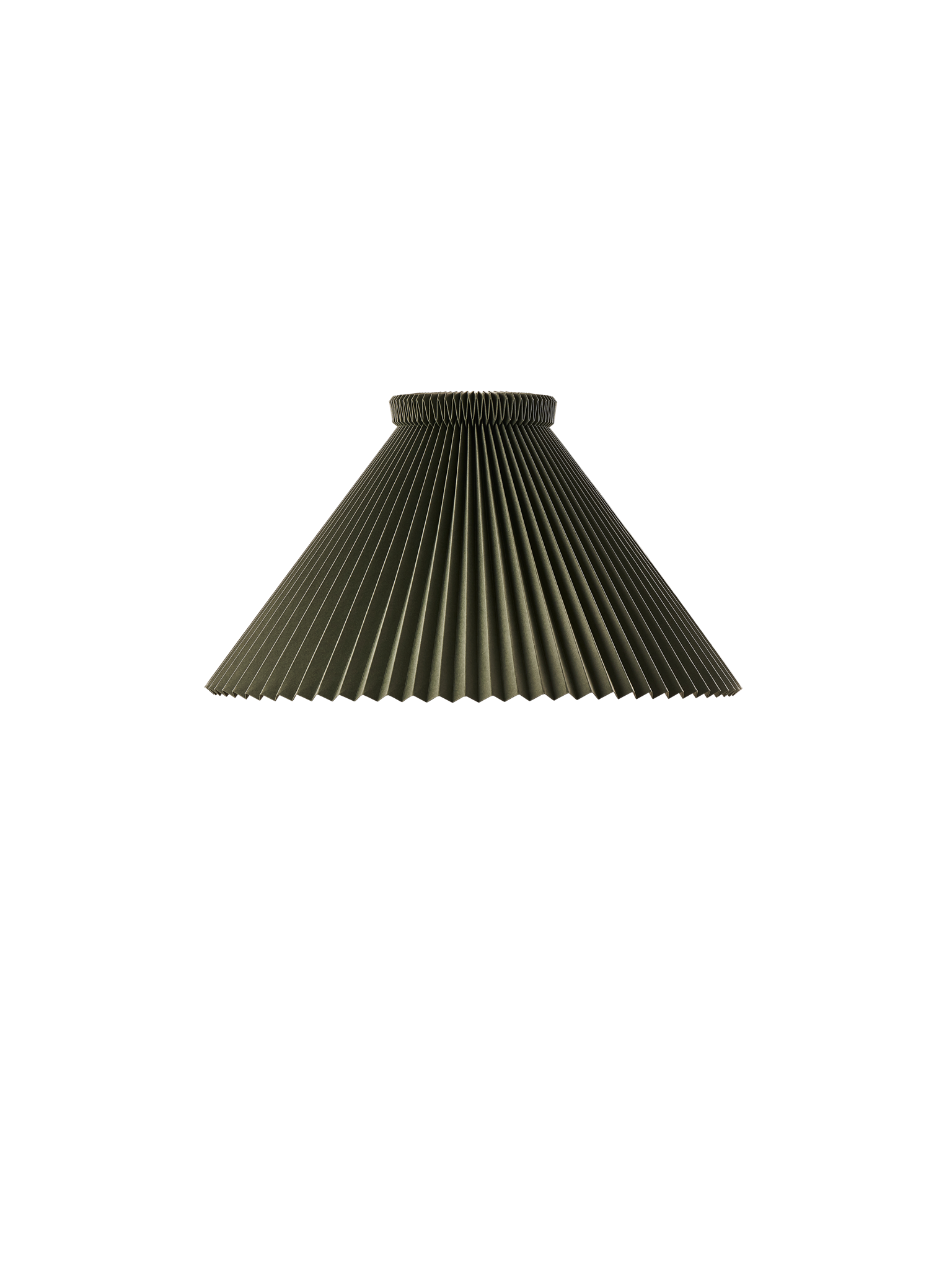 Leklint1 Lampshade 23Cm Mossgreen Paper Packshot1